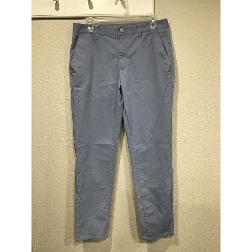 Bonobos Slim Fit Stretch Chino Pants Blue Gray Mens 31x32 Trouser‎ Smart Casual
